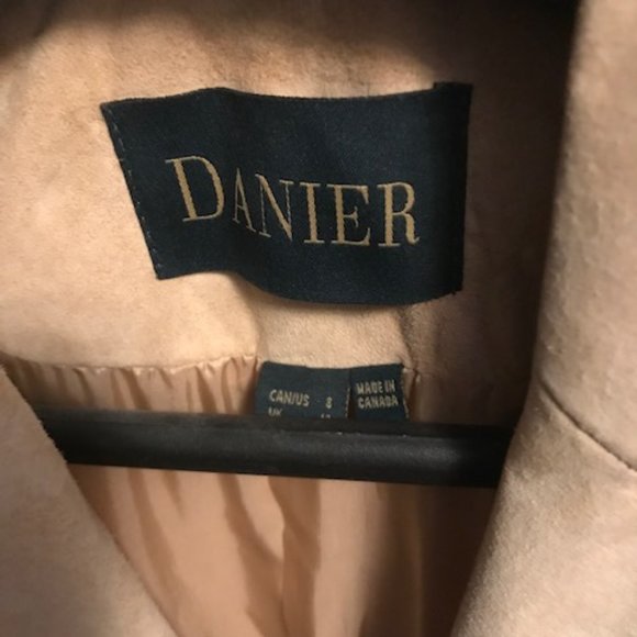 Vintage Danier Honey Tan Leather Jacket - Size 8 - Picture 3 of 16